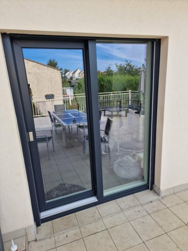 Pose d'une baie vitrée